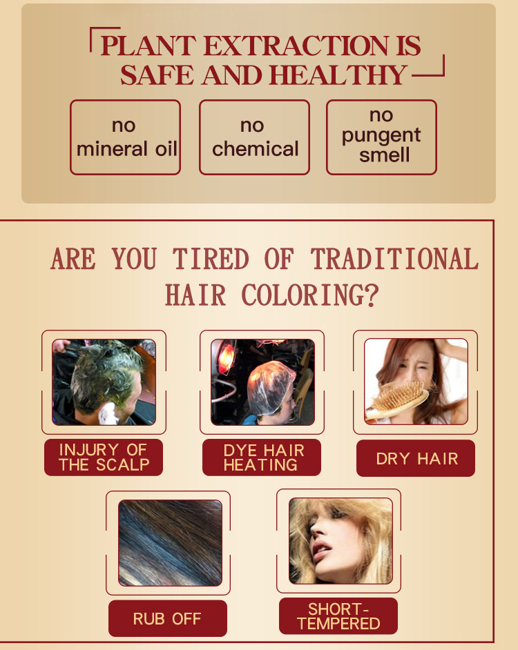 Champú para teñir el cabello con aceite de argán Mokeru