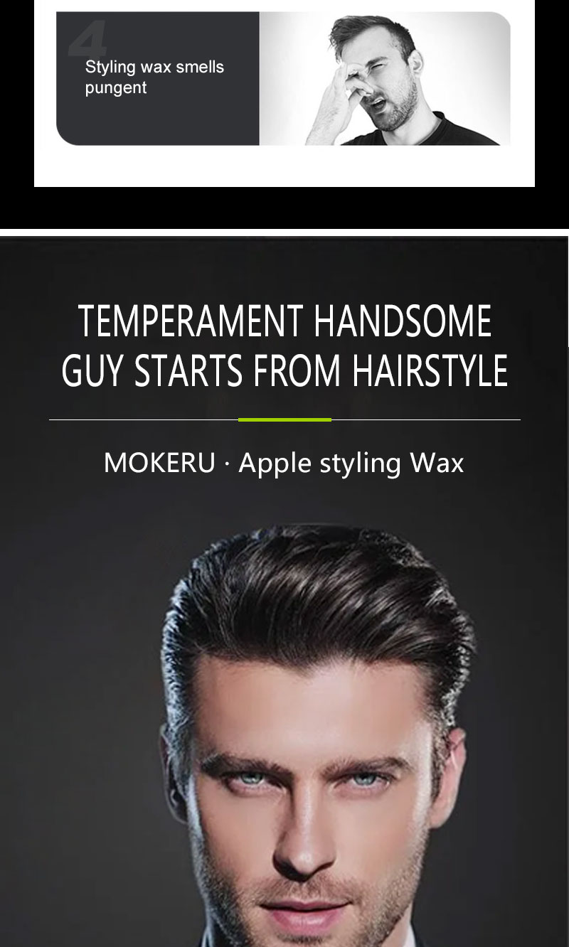 cera de manzana para el cabello para hombres